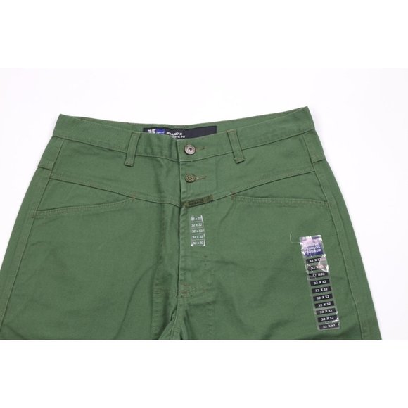 NOS Vtg 90s Marithe Francois Girbaud Mens 32x32 Baggy Relaxed Fit Jeans Green - Picture 2 of 11
